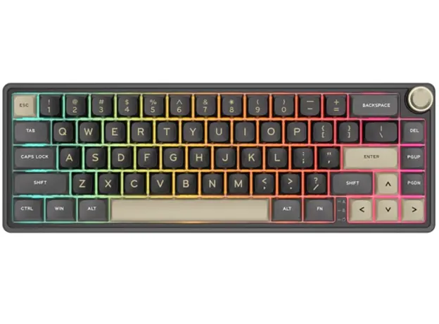 კლავიატურა Royal Kludge RK R65 RGB Mechanical Keyboard, Chartreuse switch, Hot Swappable, Type-C wired, Phantom