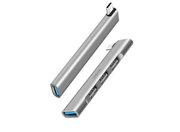 USB ჰაბი Logilink UA0437 Ultraslim 4-port USB-C hub 18W Aluminum, 3 image