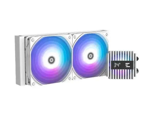 ქულერი Zalman LCS Alpha 2DS A24 ARGB, LGA1851, 1700, 1200, 115x, AM5, AM4, TDP 320W, white