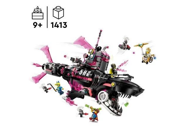 ლეგო LEGO Constructor Dreamzzz Nightmare Shark Submarine, 4 image