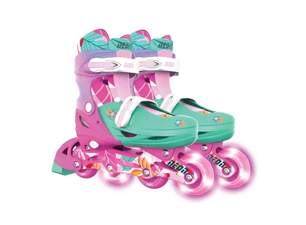 როლიკები Neon Scates Combo, size 34-37, floral, 2 image