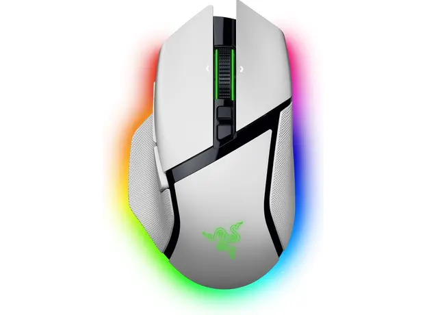 Razer Mouse Basilisk V3 Pro 35K, RGB, USB-A/WL/BT, white