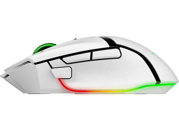 Razer Mouse Basilisk V3 Pro 35K, RGB, USB-A/WL/BT, white, 3 image