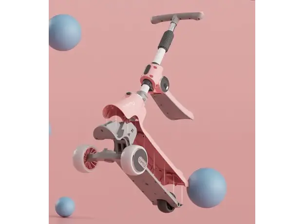 საბავშვო სკუტერი Dumitu plus 002PINK, 4 image