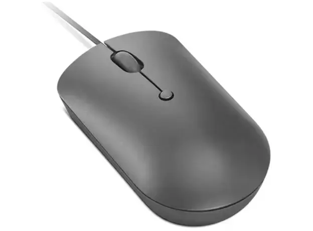 მაუსი Lenovo GY51D20876, Wired, USB Type-C, Mouse, Grey, 3 image