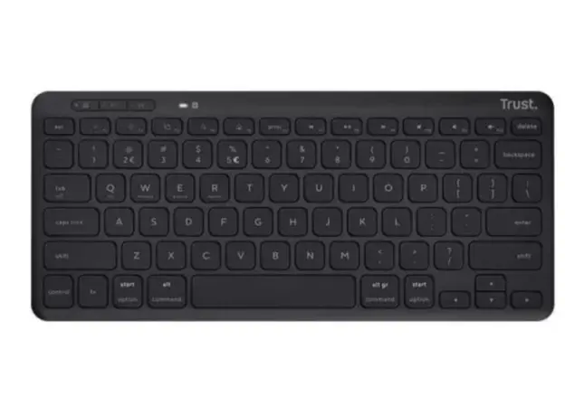 კლავიატურა Trust Lyra Compact Wireless Keyboard Black - 24707, 2 image