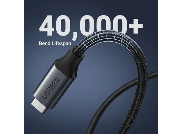 USB ადაპტერი UGREEN US372 (45172), 100W, Type-C Extension Cable, 0.5m, Black, 3 image