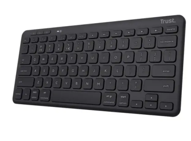 კლავიატურა Trust Lyra Compact Wireless Keyboard Black - 24707, 3 image