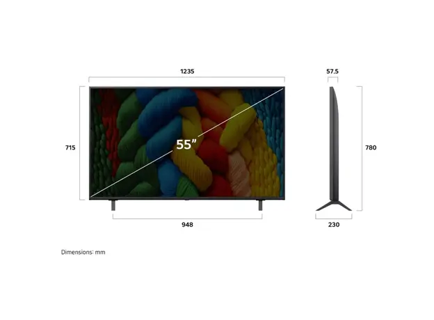 ტელევიზორი LG 55NANO80A6B, 5 image