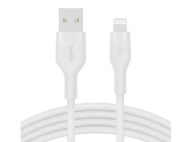 USB კაბელი Belkin USB-A Cable with Lightning Connector 1M CAA008BT1MWH White