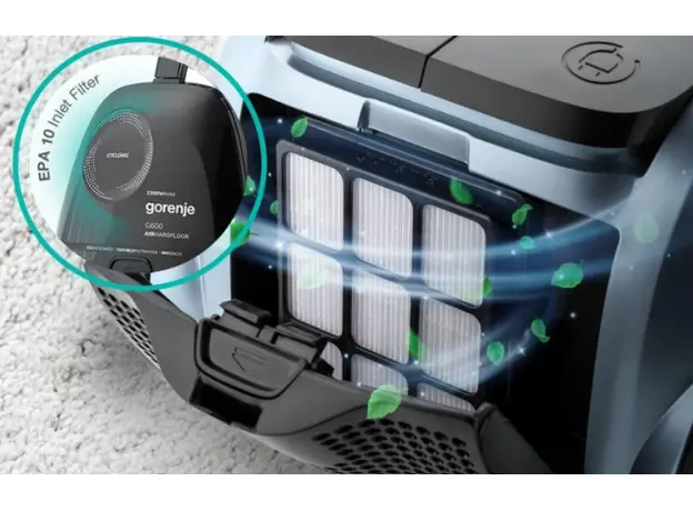 მტვერსასრუტი GORENJE VC2302G6AHBL, 6 image