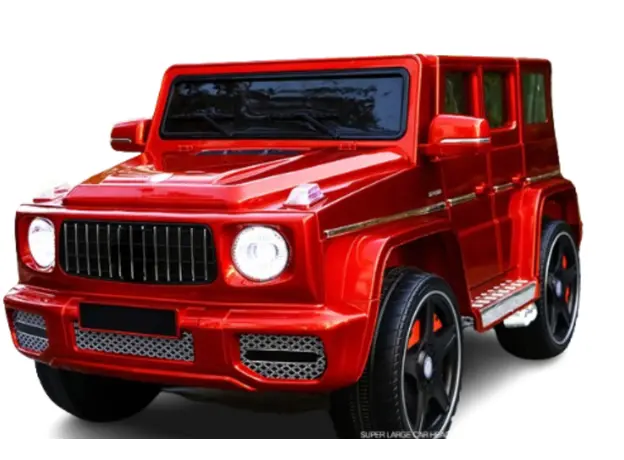 საბავშვო ელექტრო მანქანა 7288-R /კაუჩუკის საბურავებით/ტყავის სკამით, 2 image