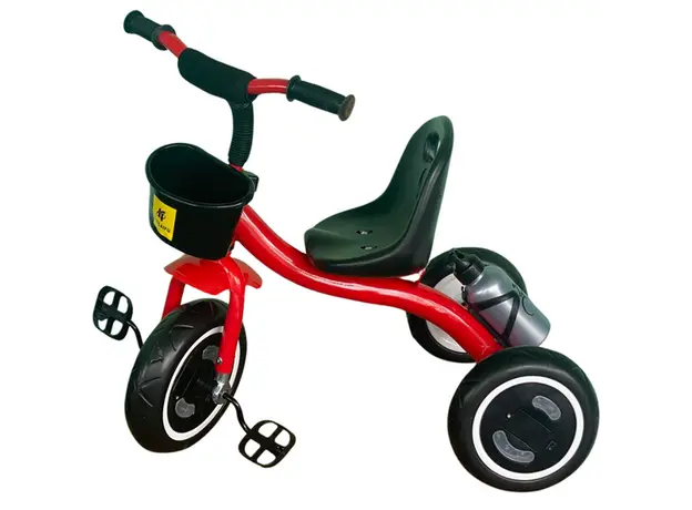 საბავშვო სამთვალა პედლებიანი ველოსიპედი 513RED, 3 image