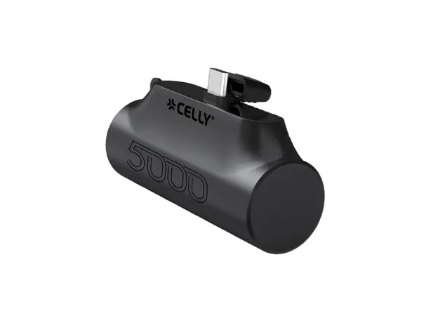 პორტატული დამტენი Celly USB-C Power Bank (5000mAh) Black