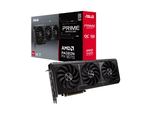 ვიდეო დაფა ASUS Graphic Card Radeon RX 9070 16GB GDDR6 OC PRIME-RX9070-O16G