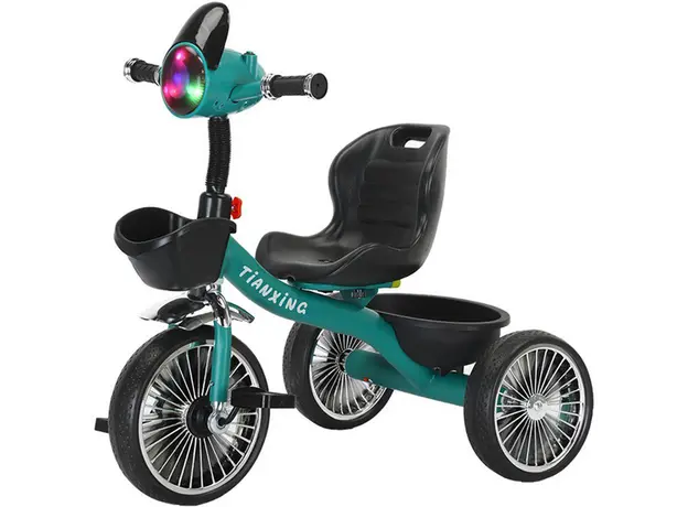 ბავშვთა სამთვალა პედლებიანი ველოსიპედი 602GREEN