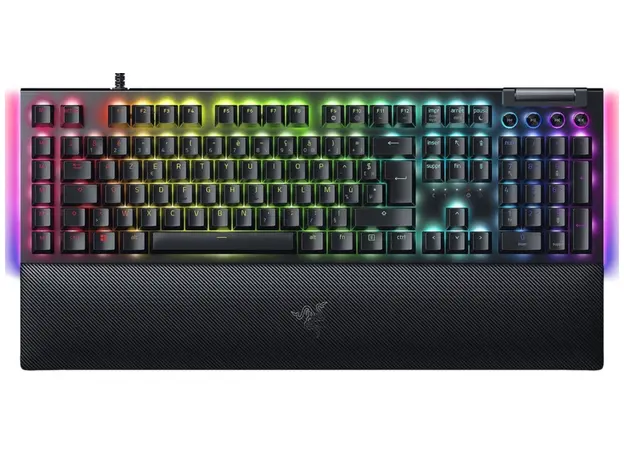 კლავიატურა Razer Keyboard mechanical BlackWidow V4, 114key, Yellow Switch, USB-A, EN/RU, RGB, black