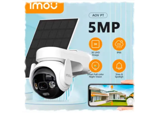 ვიდეო სათვალთვალო კამერა Imou AOV PT 4G & WiFi 5MP, 3 image