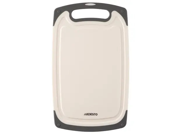 საჭრელი დაფა Ardesto Cutting board Gemini, 33х20х0.85cm, plastic, white, 3 image