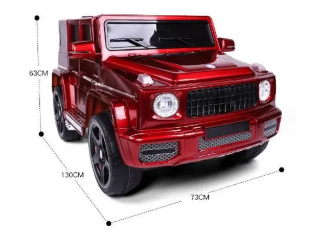 საბავშვო ელექტრო მანქანა 7288-R /კაუჩუკის საბურავებით/ტყავის სკამით, 9 image