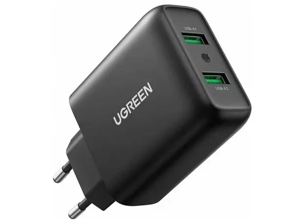 მობილურის დამტენი UGREEN CD161 (10216), 36W, USB, Fast Charger, Black, 2 image