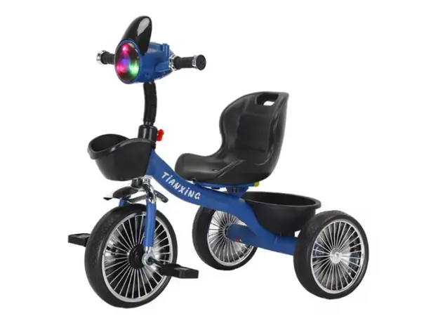 ბავშვთა სამთვალა პედლებიანი ველოსიპედი 602BLU, 2 image
