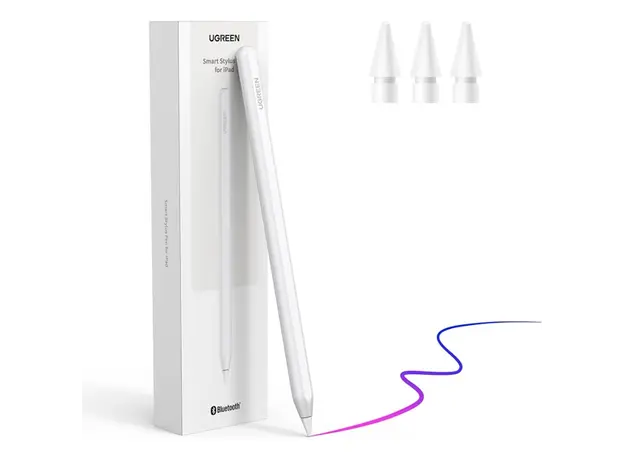 სტილუსი UGREEN LP653 (15910), Smart Stylus Pen For iPad, White, 2 image