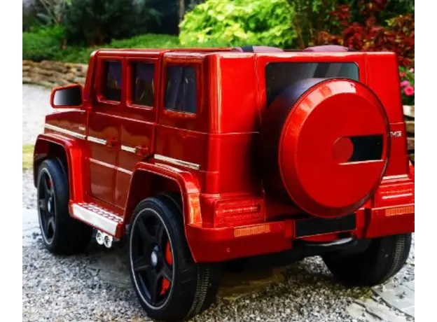 საბავშვო ელექტრო მანქანა 7288-R /კაუჩუკის საბურავებით/ტყავის სკამით, 7 image