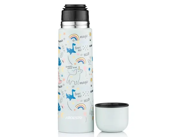 თერმოსი Ardesto Vacuum flask Magic 500ml, stainless steel, grey, 3 image