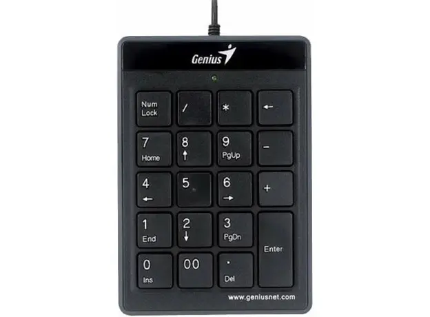 კლავიატურა Genius 110, Wired, USB, NumPad, Black, 2 image