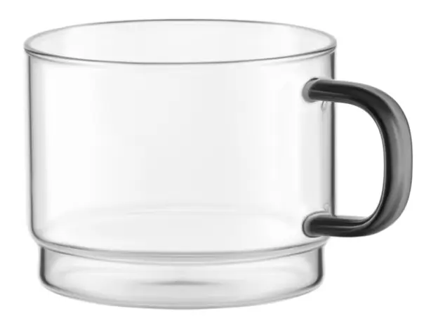 ჭიქების ნაკრები Ardesto Set of cups 350ml, 4pcs, borosilicate glass, transparent, 5 image
