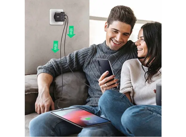 მობილურის დამტენი UGREEN CD161 (10216), 36W, USB, Fast Charger, Black, 6 image