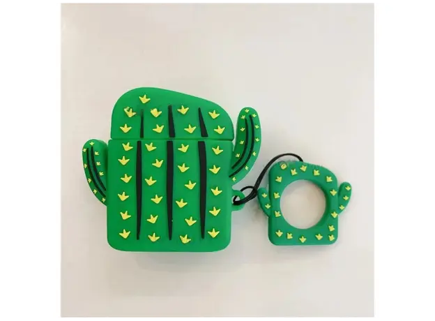 ყურსასმენის ქეისი Silicone Case for AirPods 2nd gen - Cactus, 3 image