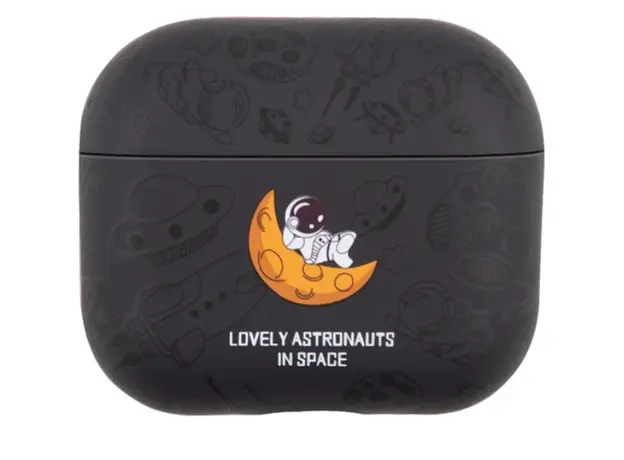 ყურსასმენის ქეისი TVC AirPods 4 TPU Case Earphone Charging Box Water Transfer Printing Protective Cover - Black Astronaut, 2 image