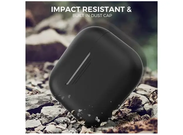 ყურსასმენის ქეისი Silicone Case For AirPods 3 - Black, 6 image