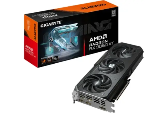 ვიდეო დაფა: Gigabyte Radeon RX9060 XT GAMING OC 8GB 128 -Bit GDDR6 - GV-R9060XTGAMING OC-8GD