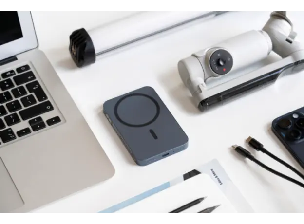 პორტატული დამტენი 2E Power Bank Wireless QI 5000mAh, 20W, blue, 3 image