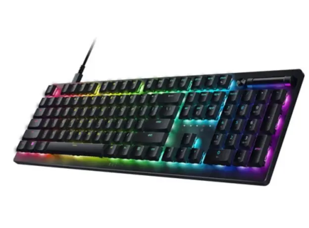 კლავიატურა Razer Keyboard mechanical DeathStalker V2 105key, Red Switch, USB-A, EN/RU, RGB, black, 3 image