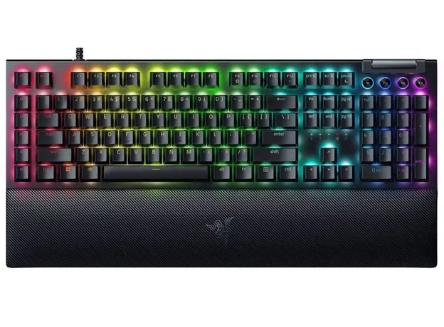 კლავიატურა Razer Keyboard mechanical BlackWidow V4, 114key, Yellow Switch, USB-A, EN, RGB, black, 2 image