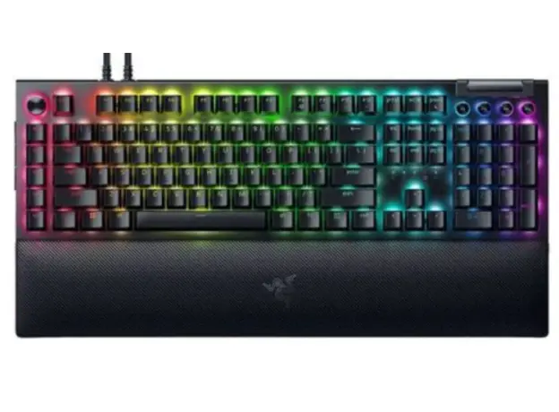 კლავიატურა Razer Keyboard mechanical BlackWidow V4 Pro 104key Yellow Switch, USB-A, EN, RGB, black