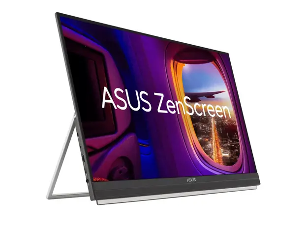 მონიტორი Asus Monitor portable 27" ZenScreen MB27ACF HDMI, USB-C, MM, IPS, 2560x1440, 100Hz, sRGB 99%, AdaptiveSync, Pivot, C-Clamp Arm, 4 image