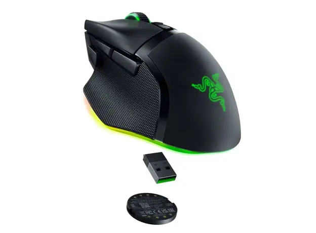 მაუსი Razer Mouse Basilisk V3 Pro 35K, RGB, USB-A/WL/BT, black, 3 image
