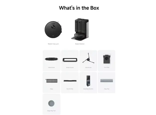 მტვერსასრუტი Mova Robot Vacuum Z50 Ultra Black (RLZ92CE), 5 image