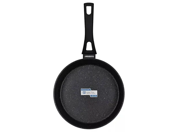 ტაფა Ardesto Deep Fry pan with lid Gemini Livorno, 24cm, aluminium, black, 4 image