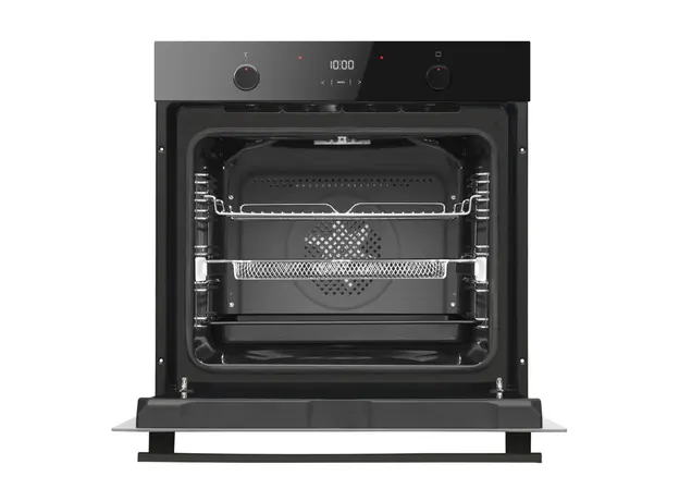 ჩასაშენებელი ღუმელი Hansa electrical, 77L, А, display, convection, black, 4 image