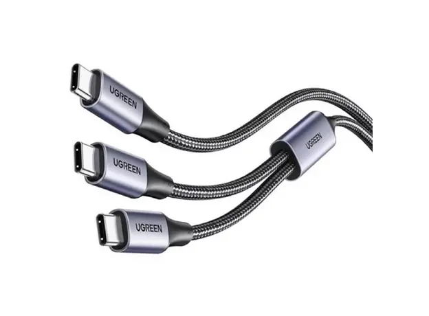 USB კაბელი UGREEN US561 (35087), 100W, Type-C to Type-C, 1.5m, Grey, 3 image