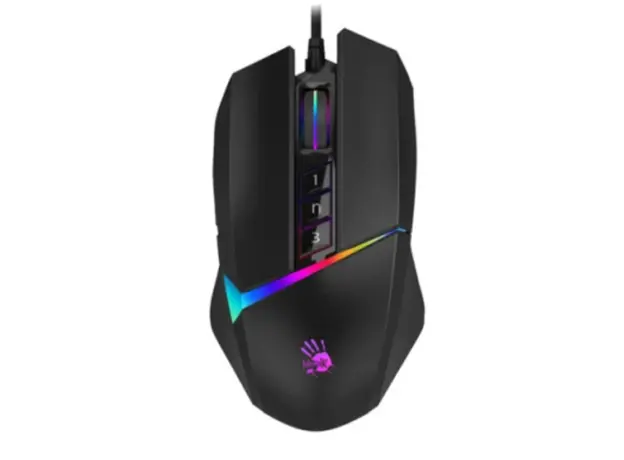 მაუსი A4tech Bloody W60 Max RGB Gaming Mouse Stone Black, 2 image
