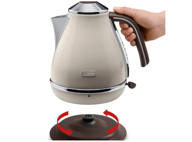 ელექტრო ჩაიდანი DeLonghi Icona Vintage KBOV2001.BG Beige, 3 image