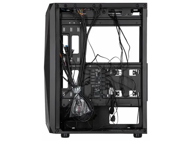 კომპიუტერის ქეისი 2E GAMING PC case Aruba G3313B, without PSU, 1xUSB3.0, 2xUSB2.0, 5x120mm ARGB, VGA 300mm, LCS ready, HUB, TG Side Panel, ATX, black, 3 image