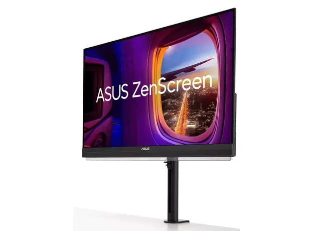 მონიტორი Asus Monitor portable 27" ZenScreen MB27ACF HDMI, USB-C, MM, IPS, 2560x1440, 100Hz, sRGB 99%, AdaptiveSync, Pivot, C-Clamp Arm, 3 image